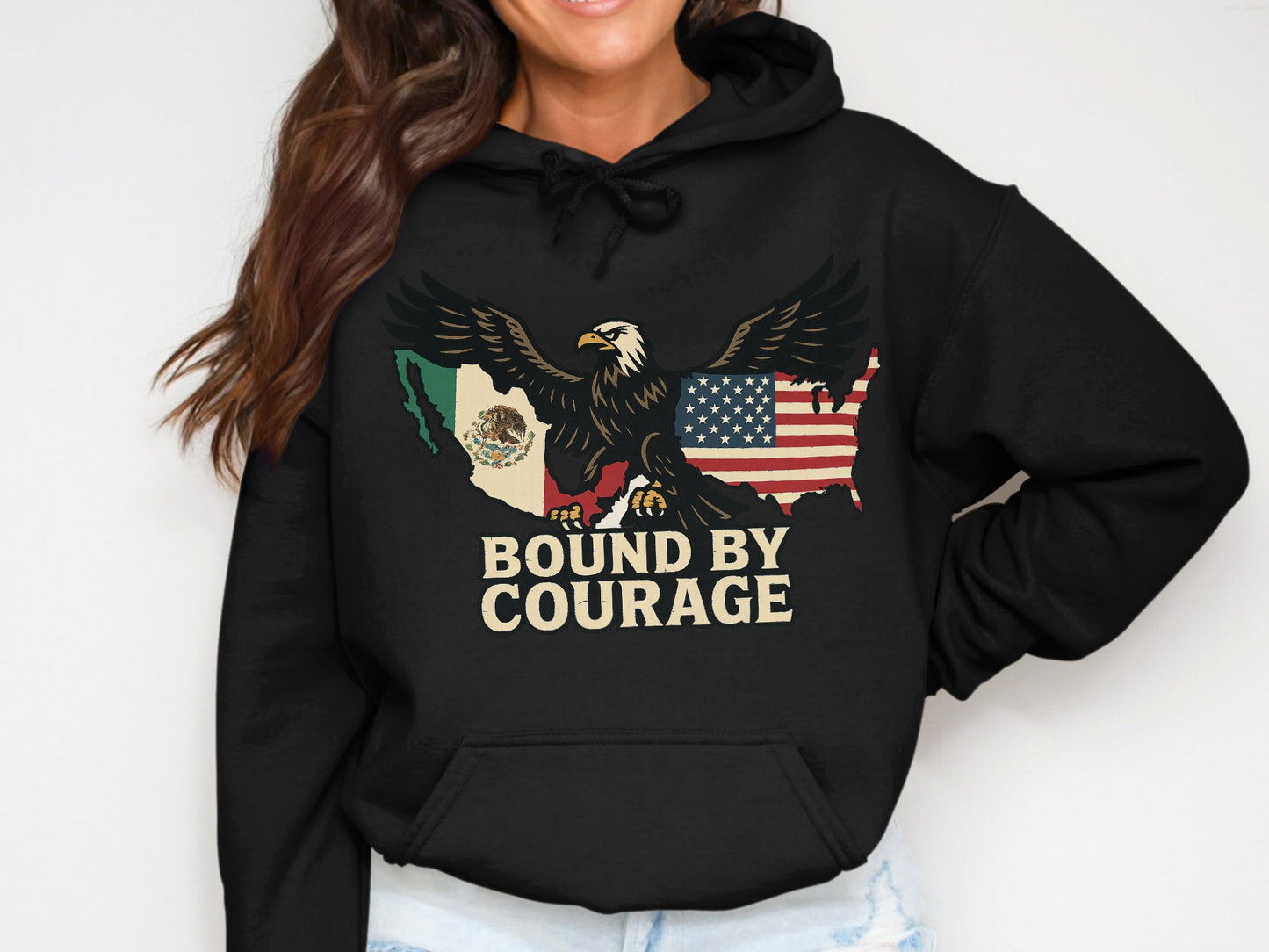 Bound By Courage Eagle Print Hoodie Product Type