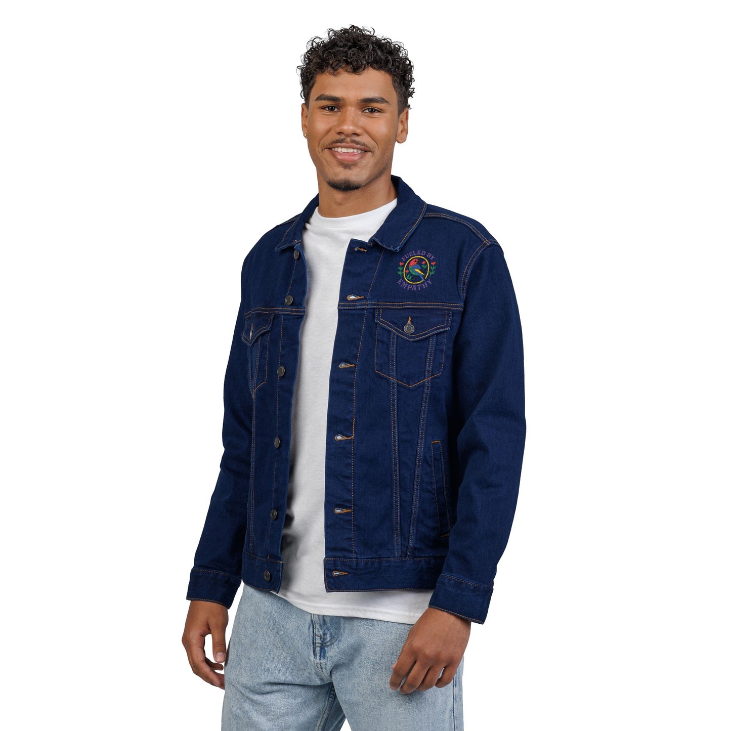 Embroidered Unisex Denim Jacket - Express Yourself with Unique Stitching, Casual Streetwear, Summer Festivals, Gifts for Trendsetters, [...]