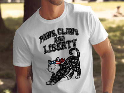 Paws Claws and Liberty Design Tee Shirt product type