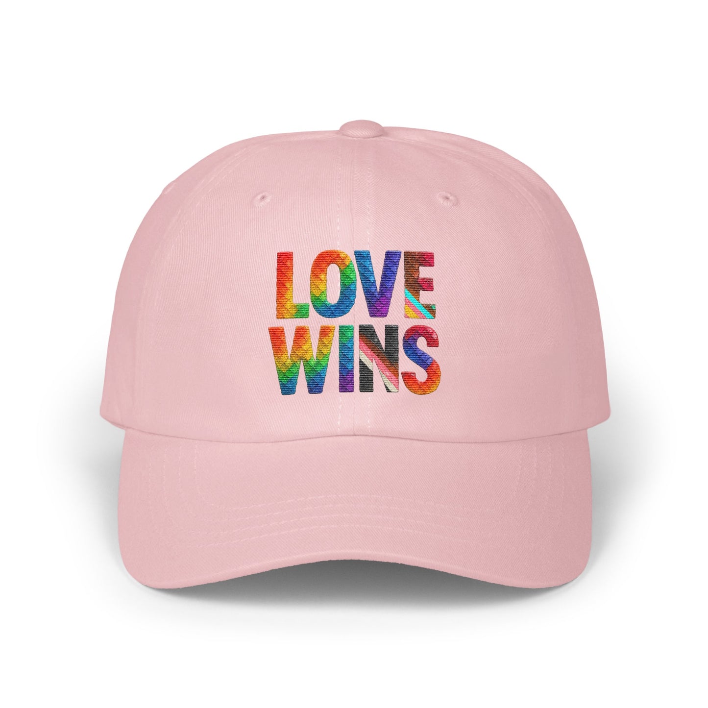 Love Wins Colorful Rainbow Design Cap product