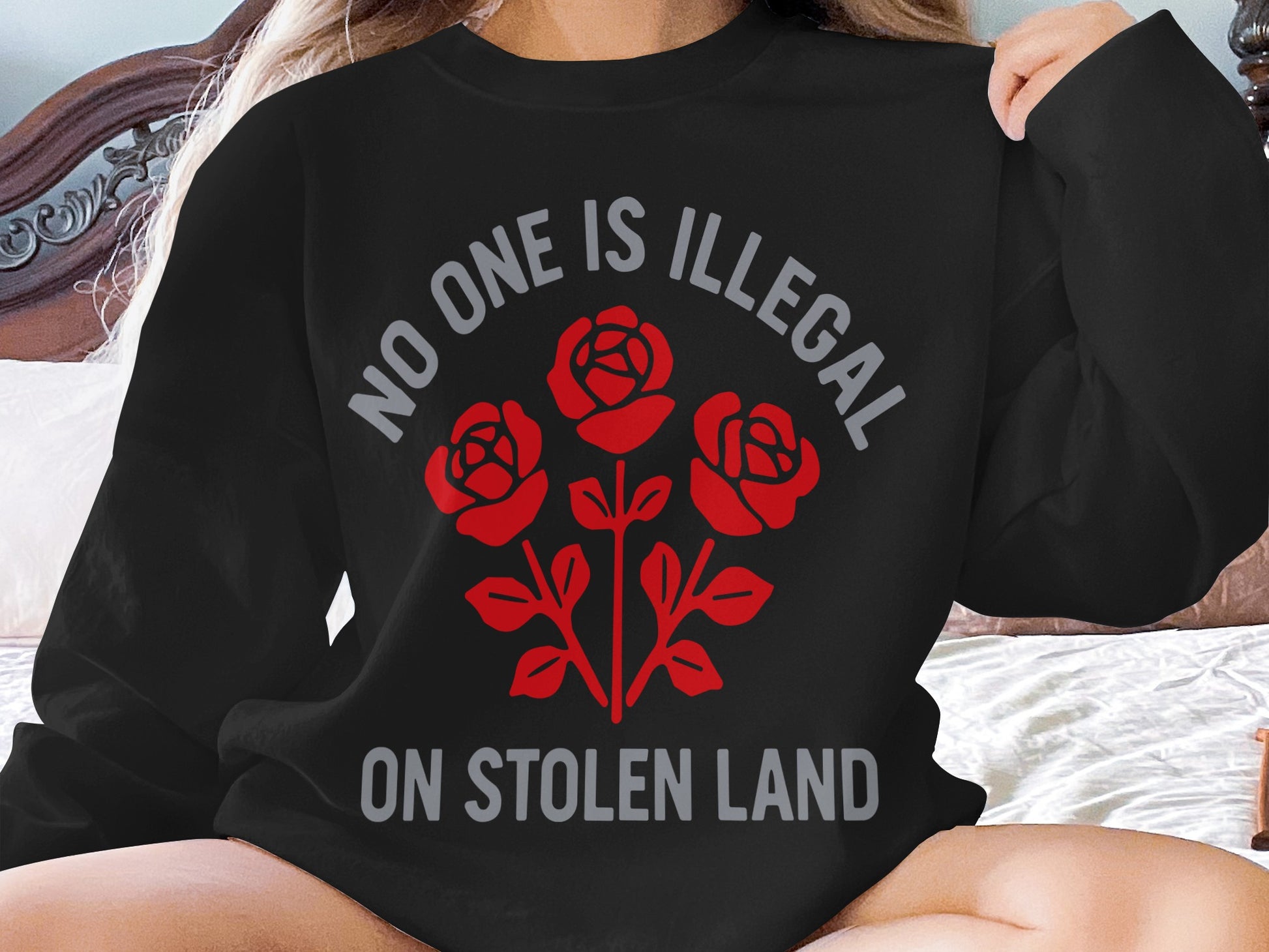 No One Is Illegal On Stolen Land Sweatshirt product type