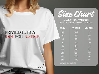 Privilege is a Tool for Justice Unisex Jersey Shirt
