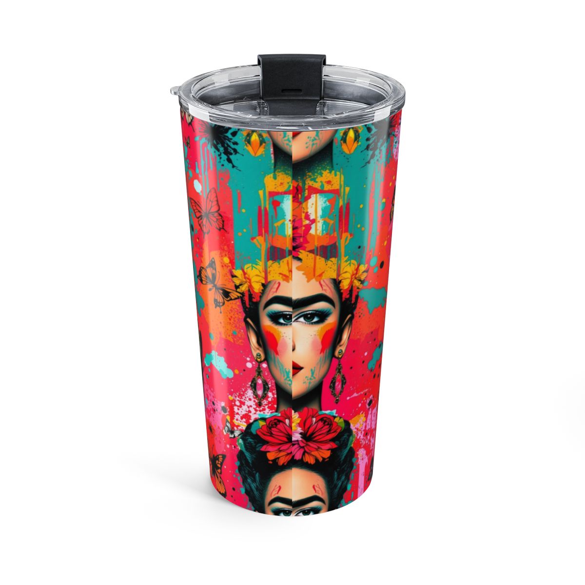 Vivid Frida Kahlo Art Print Tumbler