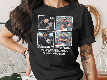 Freedom of the Grind T-shirt We Play We Win We Go