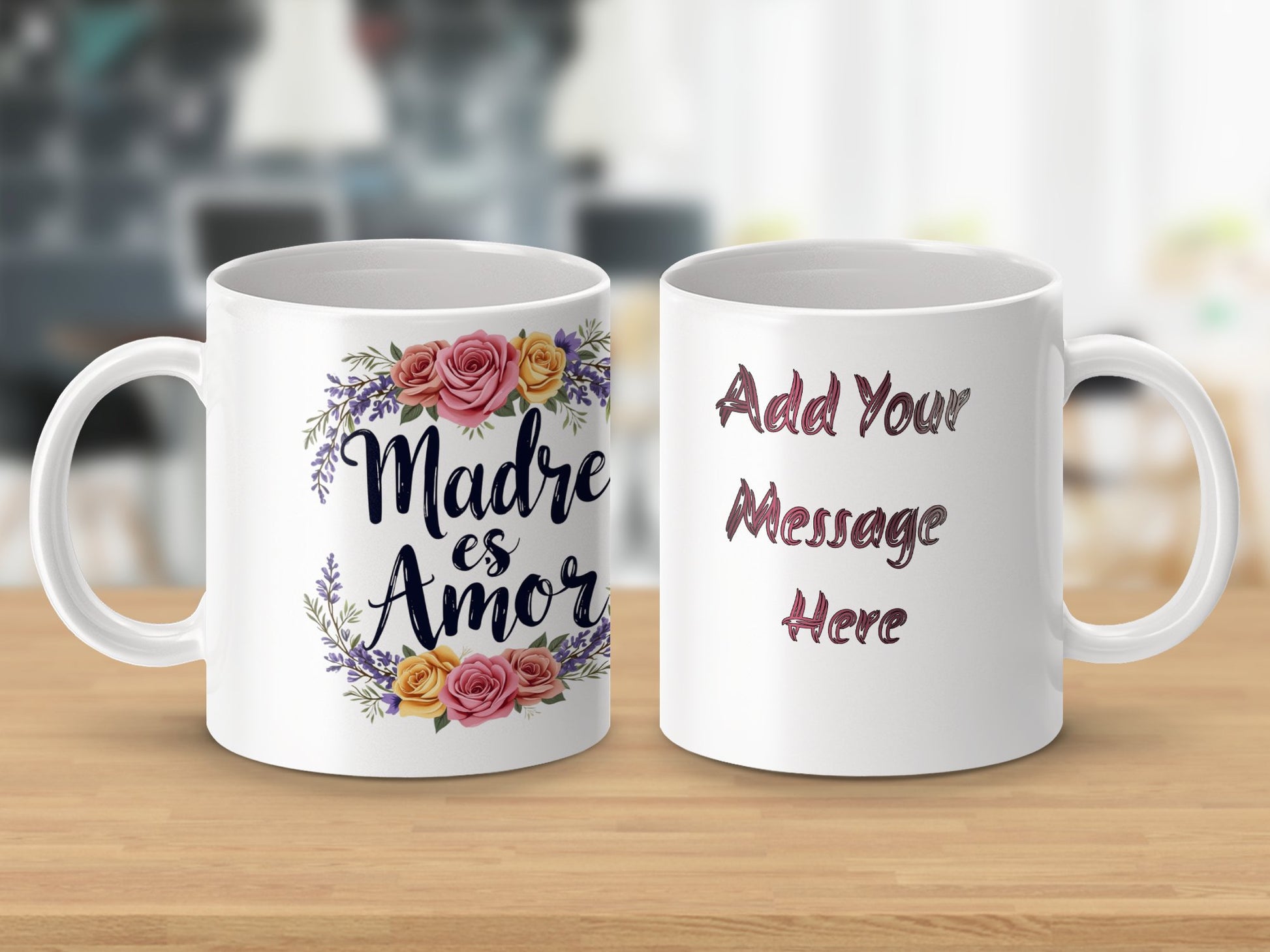 Madre es Amor Customizable Mug Product