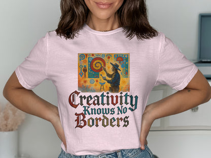 Creativity Knows No Borders Design T-shirt product type