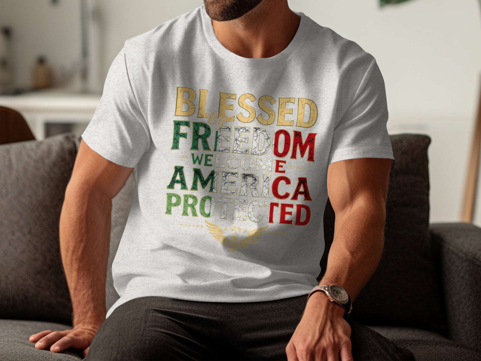 Blessed by Freedom Welcome America Protected product type
