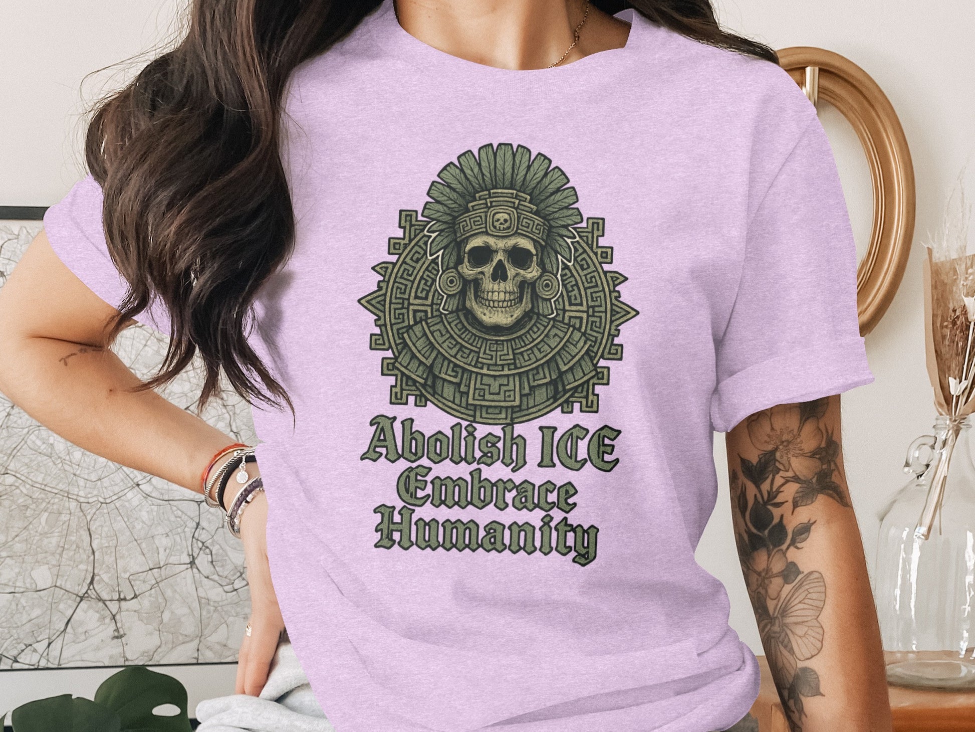 Abolish ICE Embrace Humanity Graphic T-Shirt