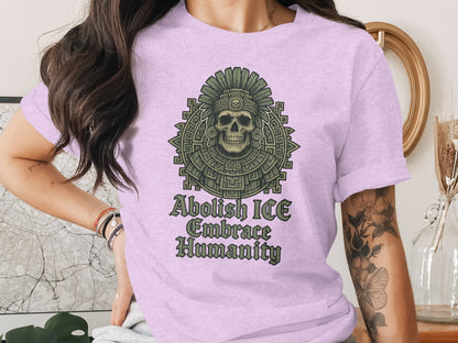 Abolish ICE Embrace Humanity Graphic T-Shirt