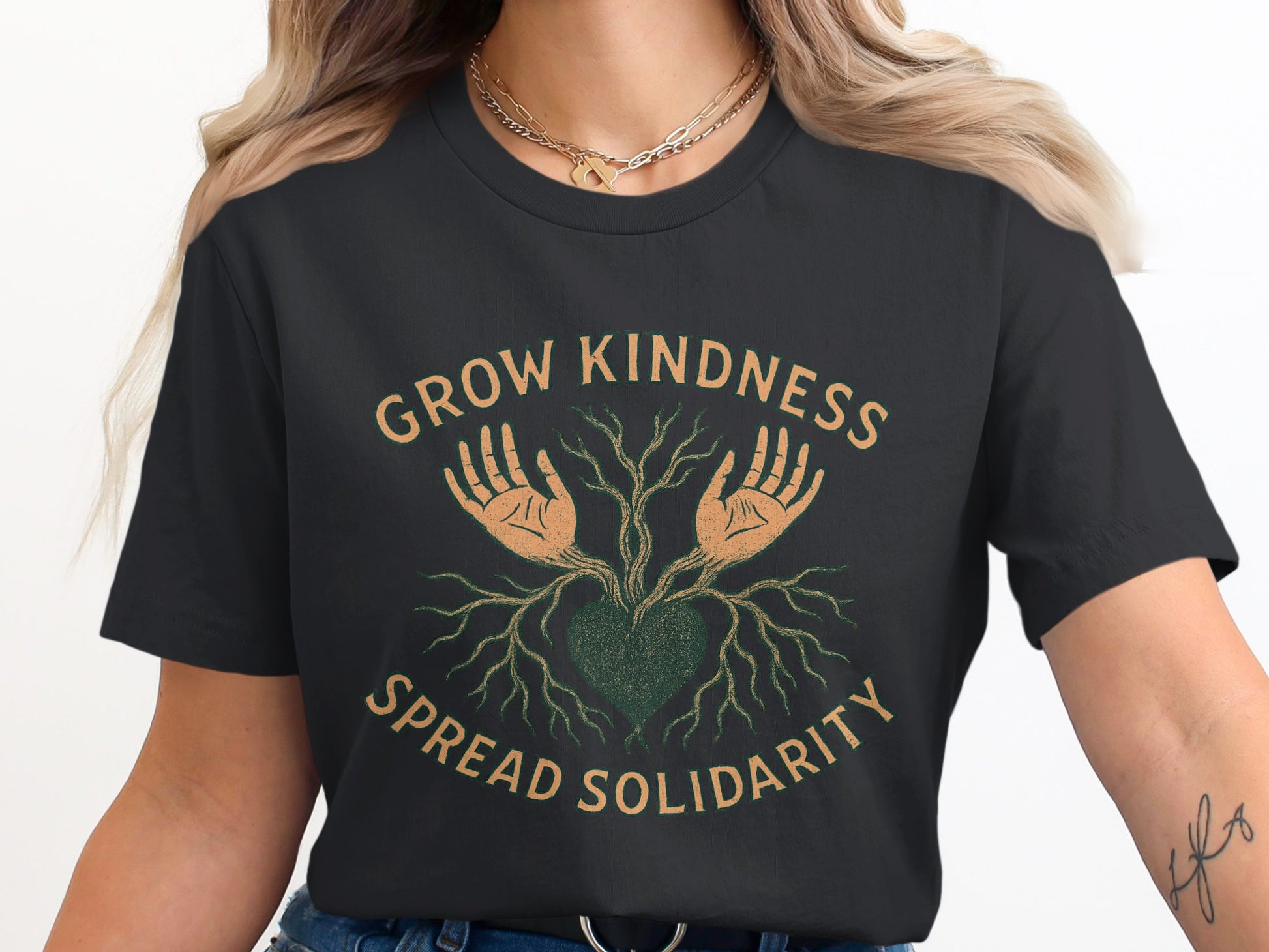 Grow Kindness Spread Solidarity Graphic T-Shirt product
