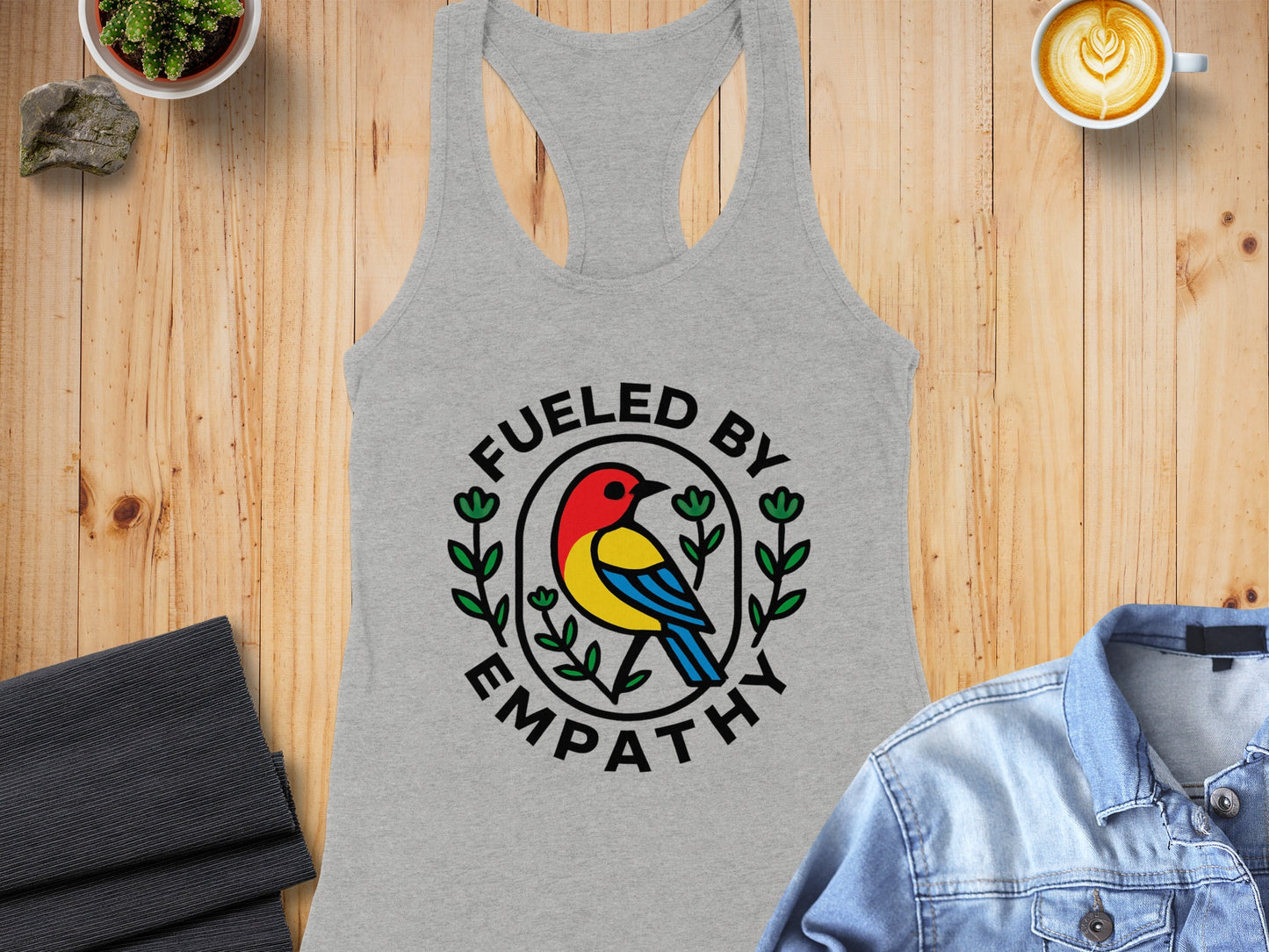 Fueled by Empathy Graphic Racerback Tank Top