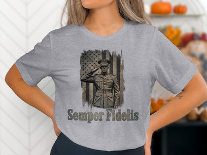 Semper Fidelis Military Inspired Graphic Tee
