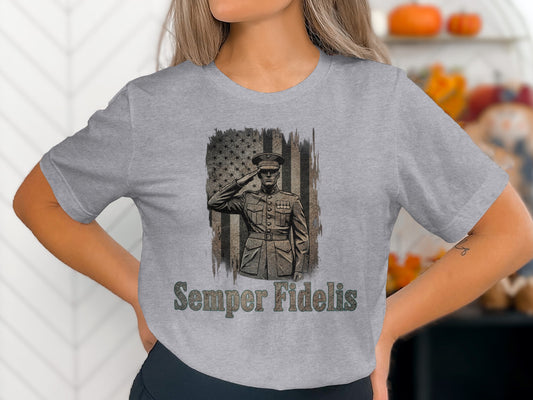 Semper Fidelis Military Inspired Graphic Tee