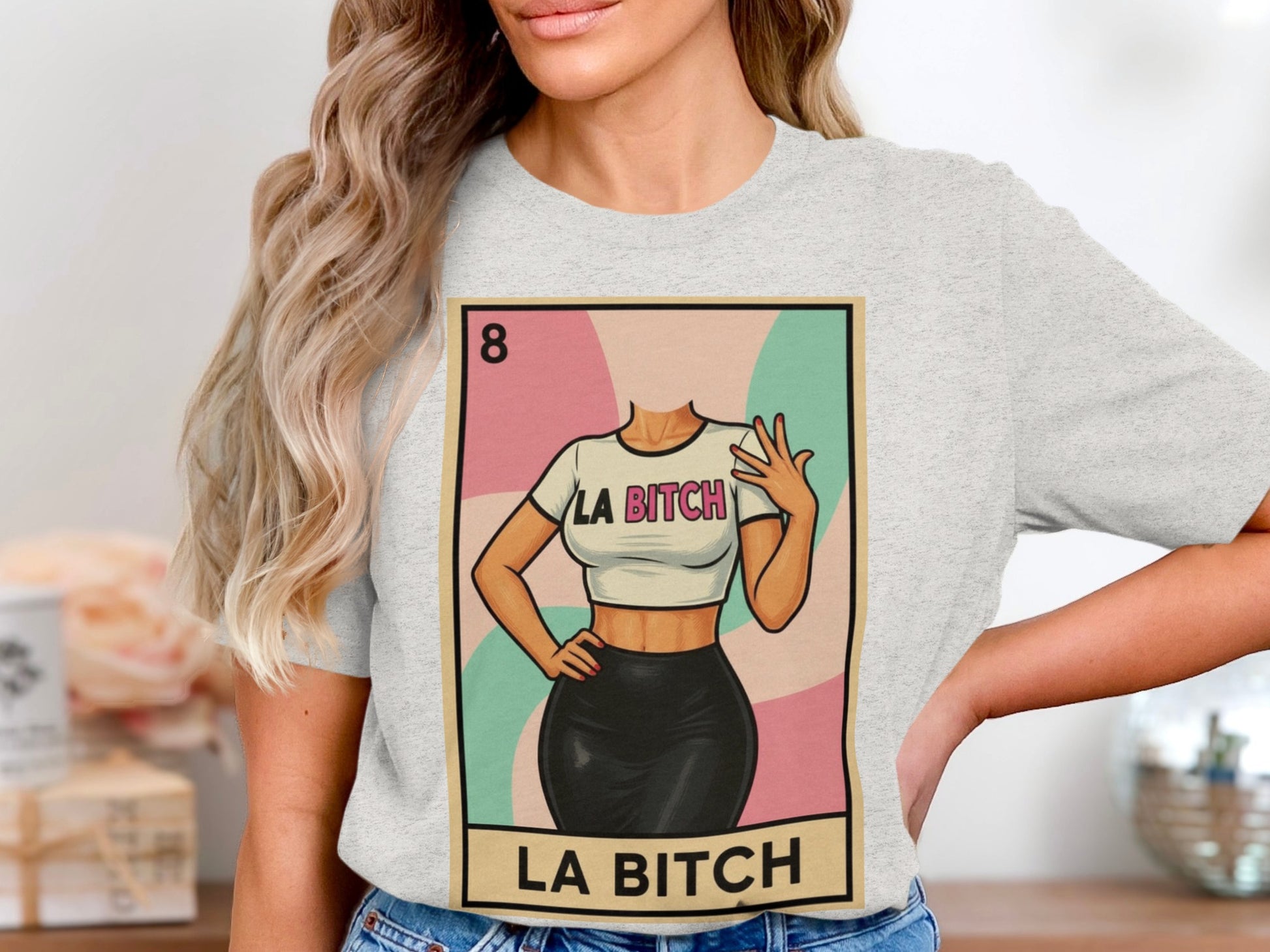 LA Bitch Graphic Tee Fun Novelty T-Shirt product type