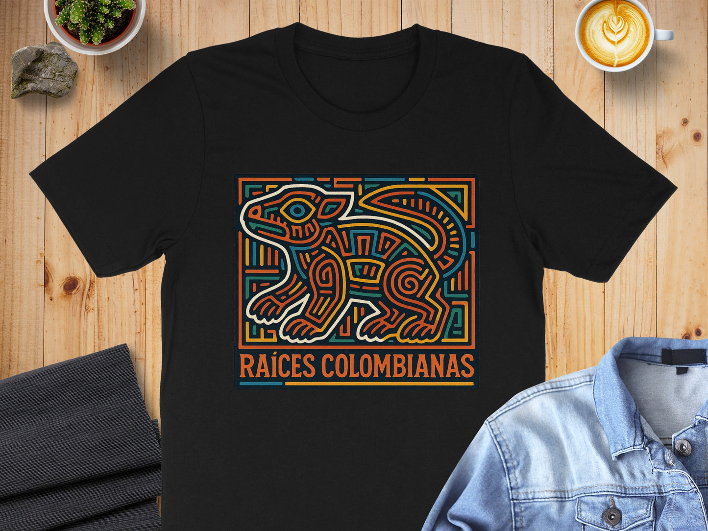 Raíces Colombianas Design Tee Shirt product type