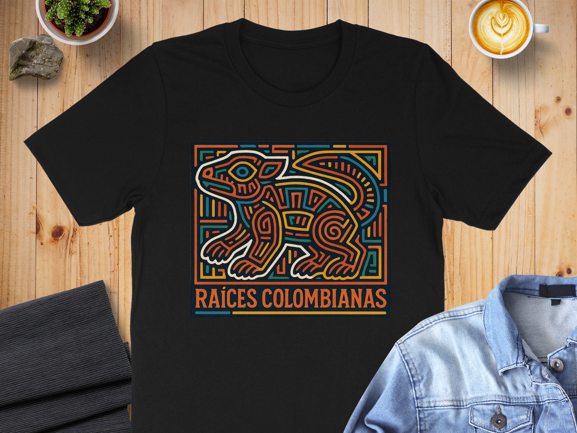 Raíces Colombianas Design Tee Shirt product type