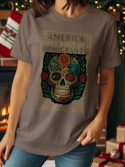 America Was Built By Immigrants Graphic Shirt