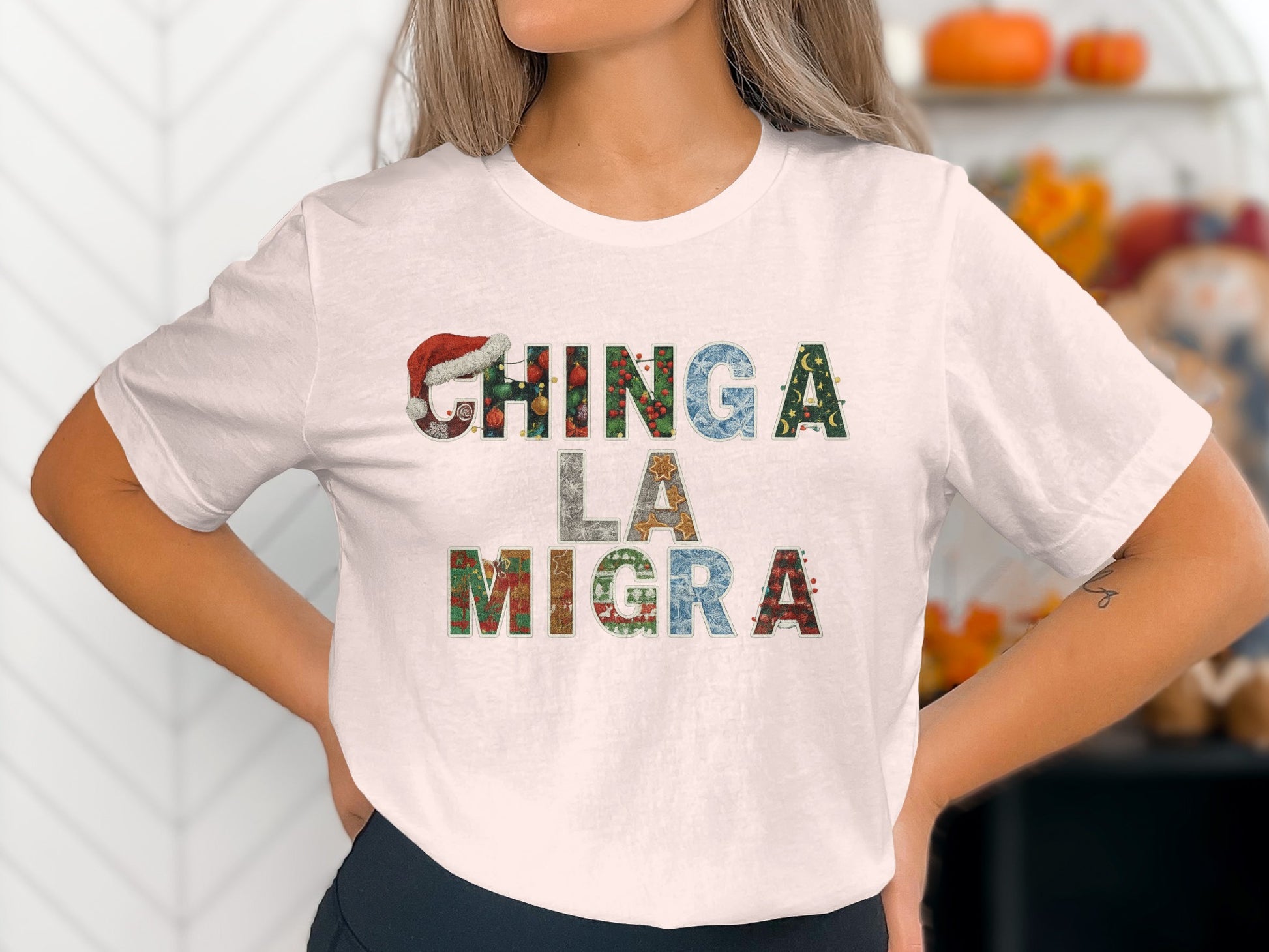 Chinga La Migra Graphic Statement T-Shirt