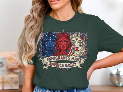 Immigrants Make America Great Graphic Shirt product