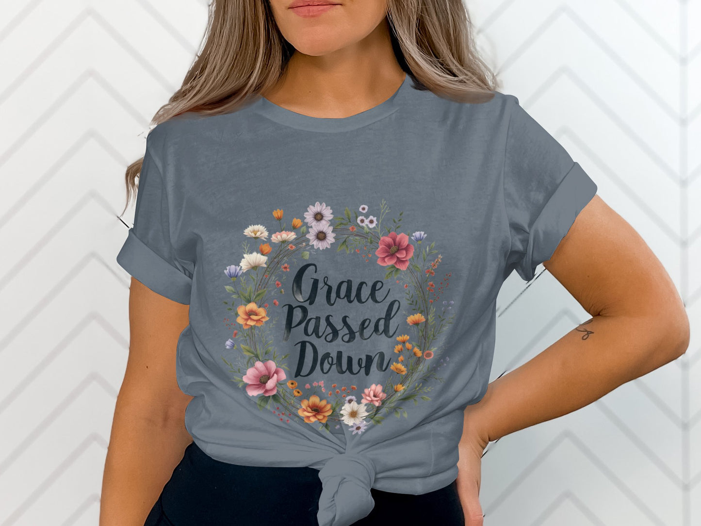Grace Passed Down Floral Graphic T-Shirt product type