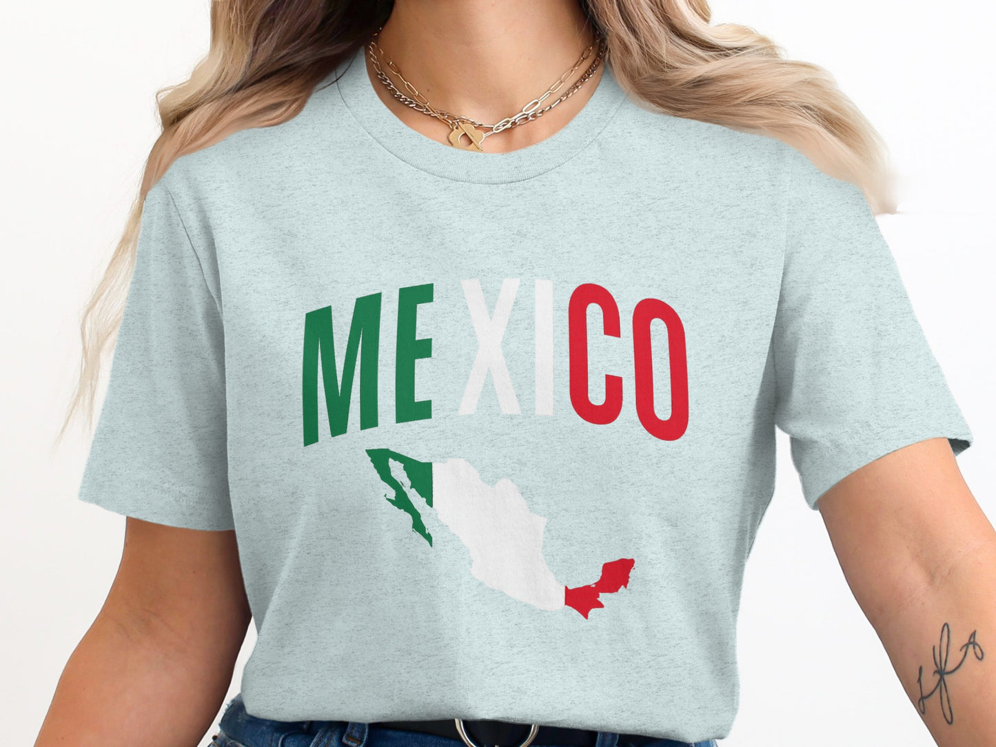 Colorful Mexico Graphic Map T-Shirt product