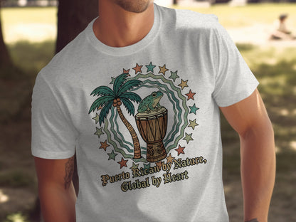 Puerto Rican by Nature Global by Heart graphic shirt