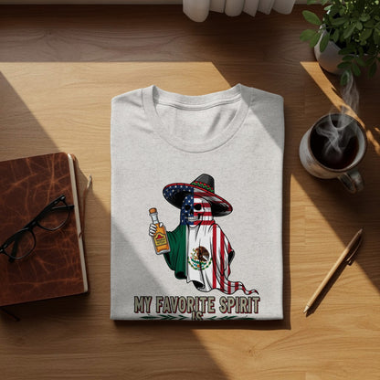 My Favorite Spirit Skeleton Hat Bottle Shirt product type