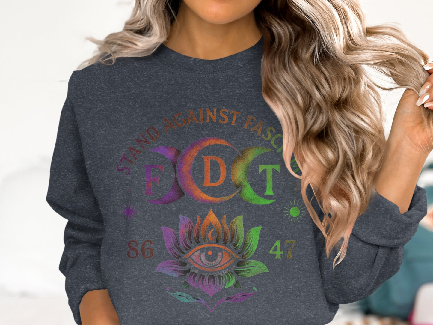 Stand Against Fascism Graphic Sweatshirt product type