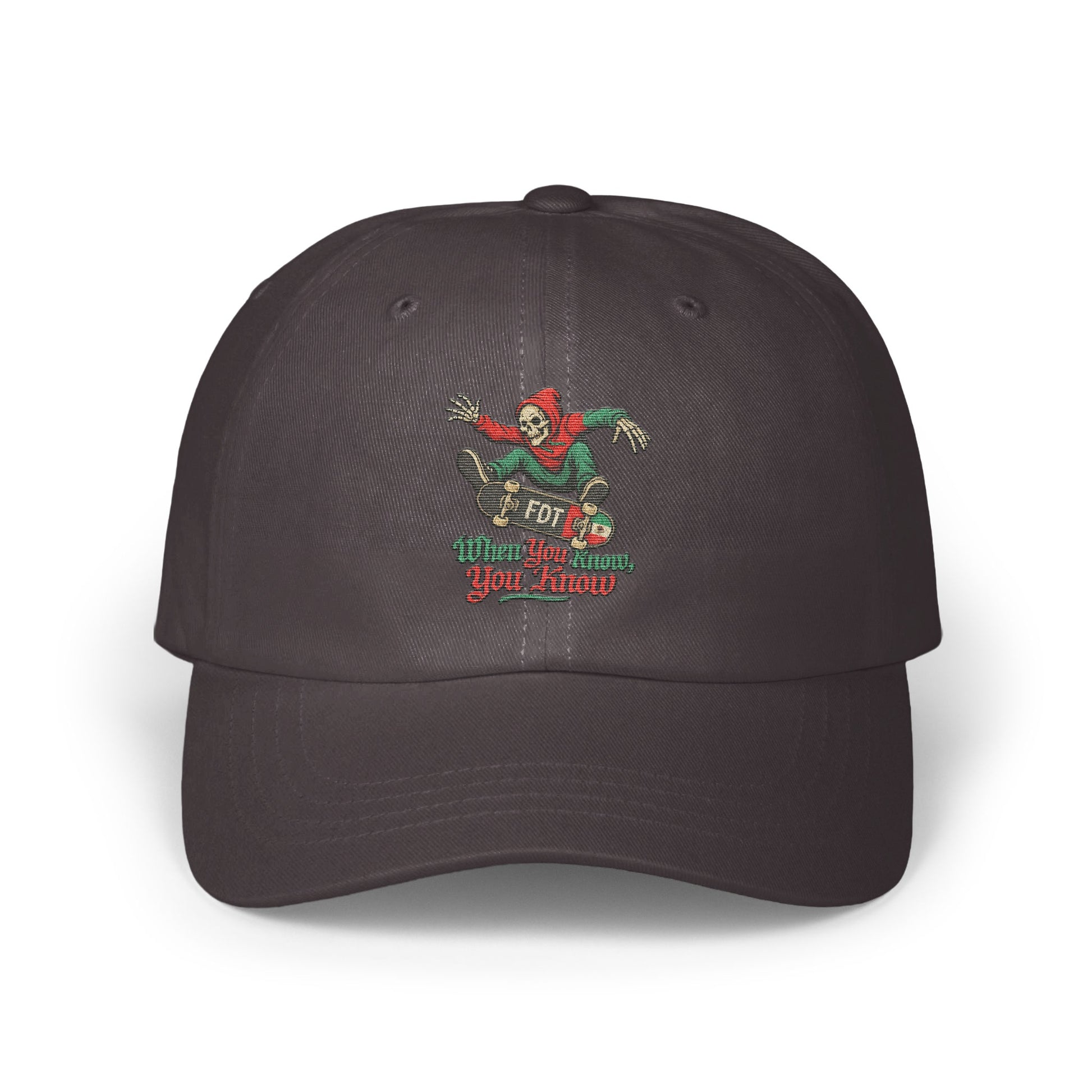 Skeleton With Guitar Design Dark Baseball Cap product