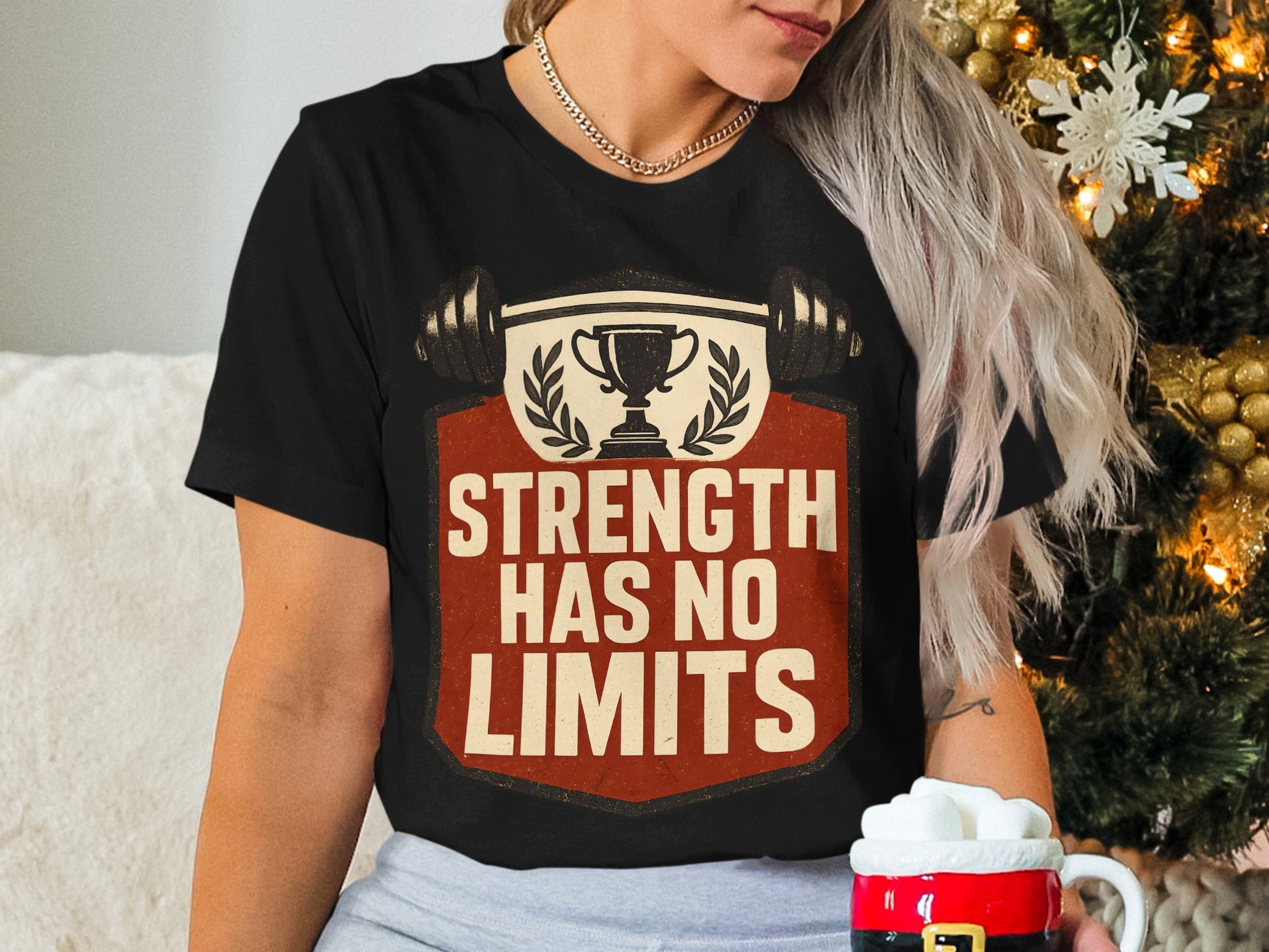 Strength Has No Limits Motivational Tee
