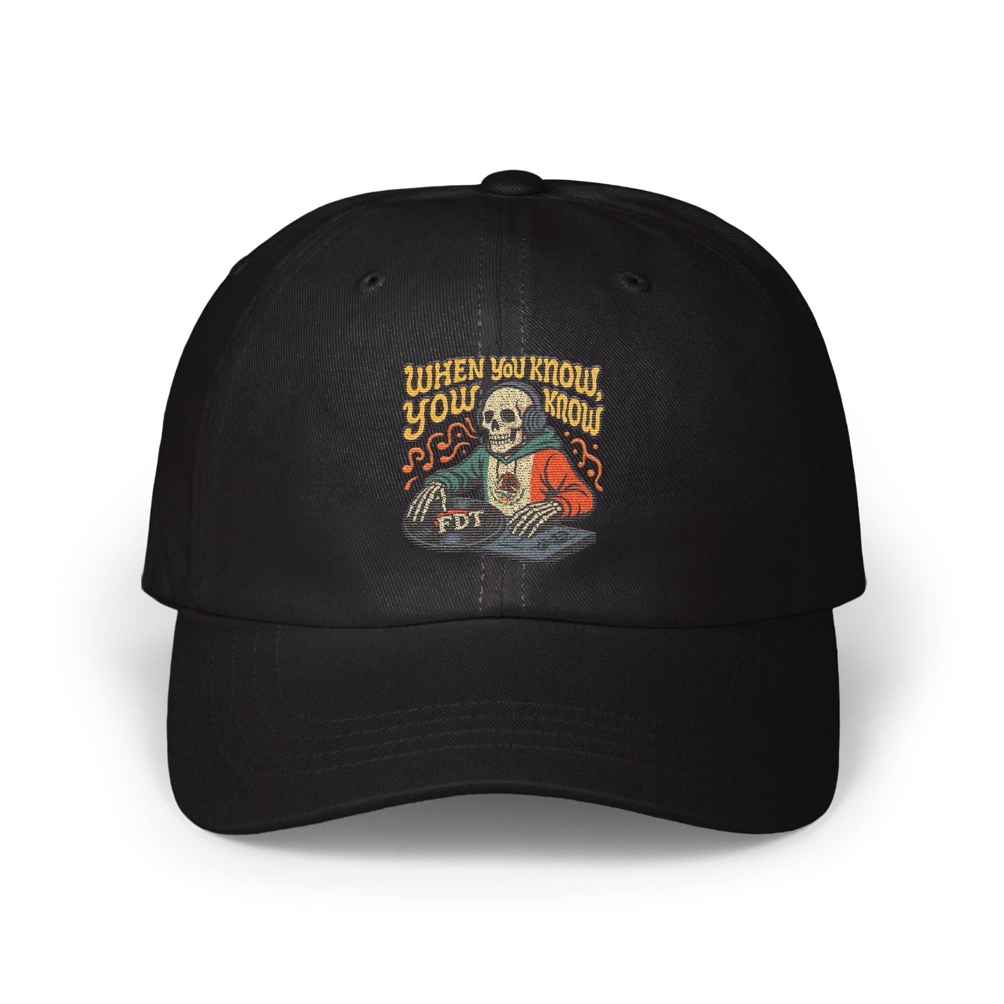 When You Know You Know Skull Embroidered Hat product