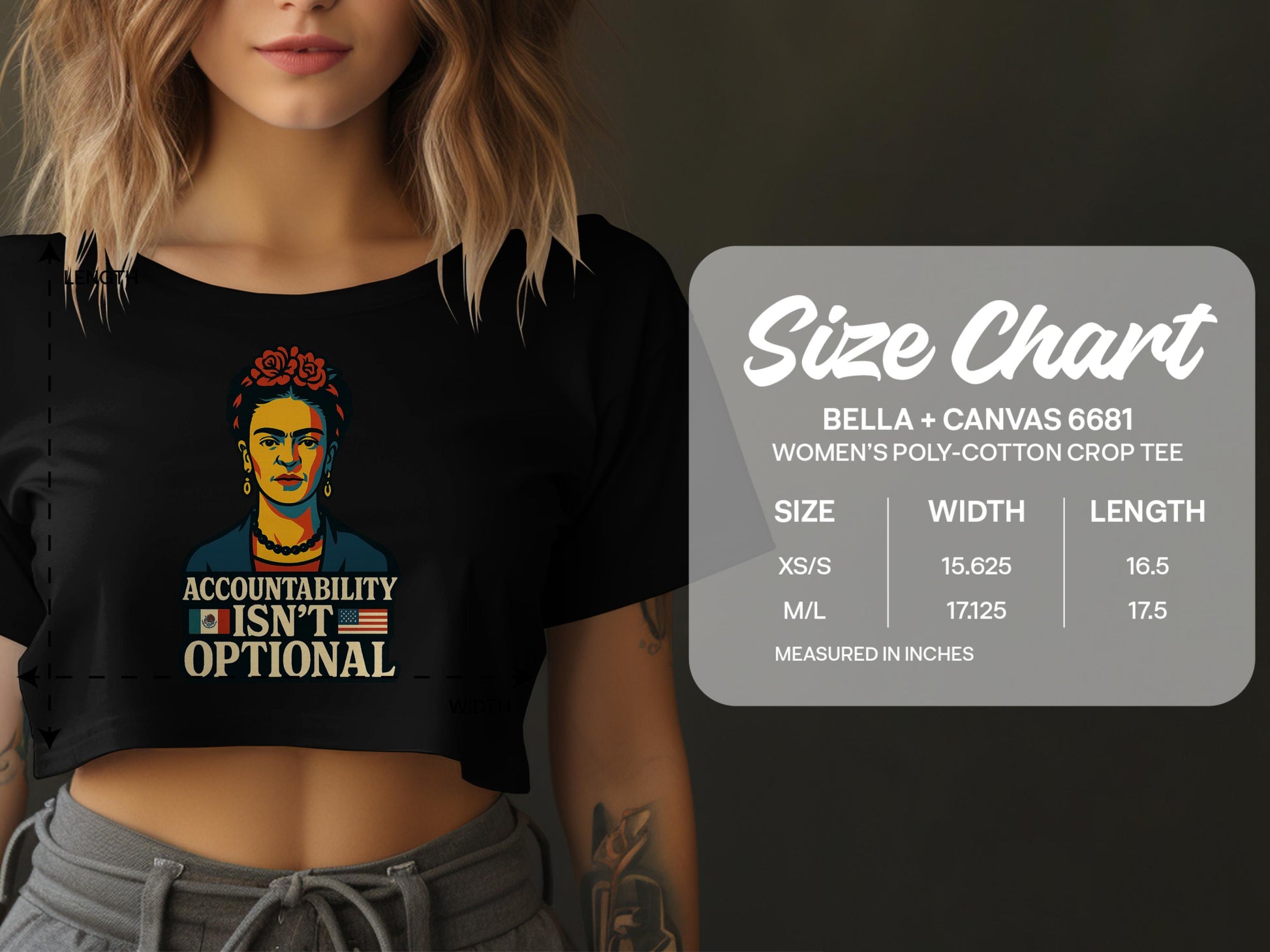 Accountability Isn't Optional Women's Crop Tee product