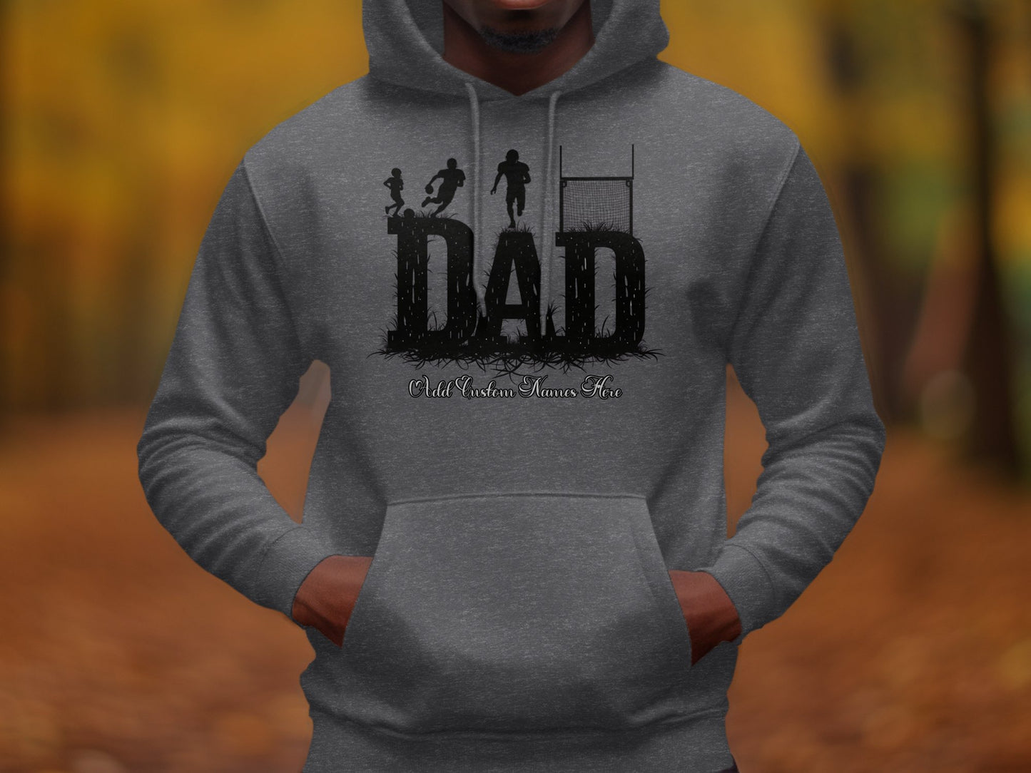Dad Football Theme Graphic Hoodie product