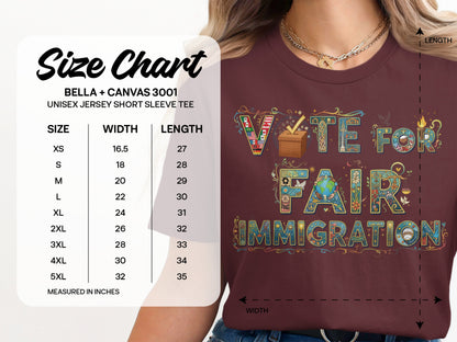 VOTE FOR FAIR IMMIGRATION Graphic T-Shirt