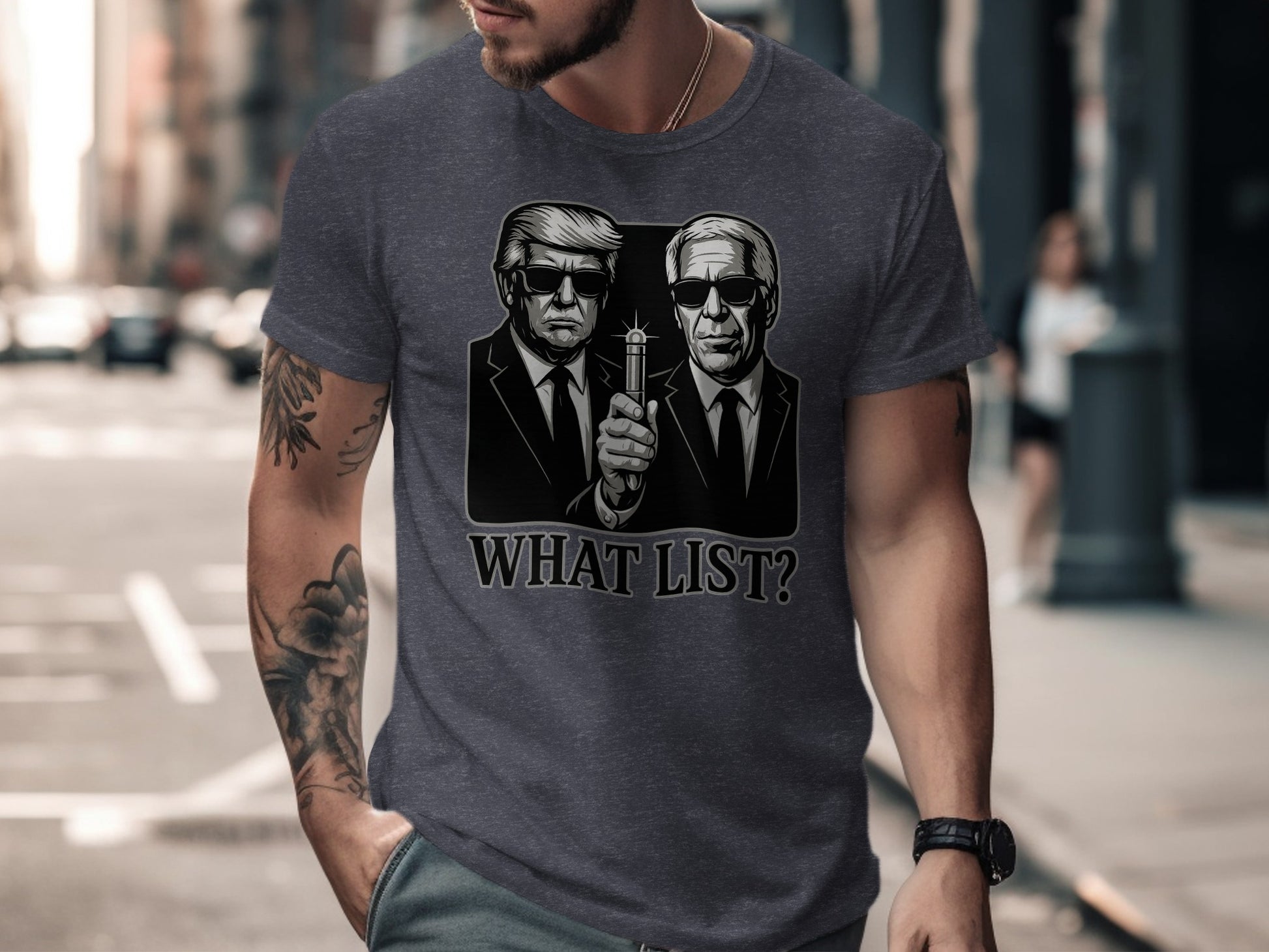 What List Graphic Tee for Men Novelty T-Shirt product type