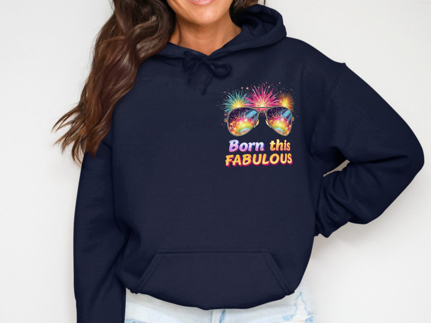 Born this Fabulous Fireworks Printed Hoodie product type