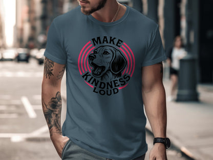 Make Kindness Loud Motivational Graphic Tee