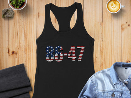 Patriotic 86 47 Tank Top USA Flag Design Clothing product