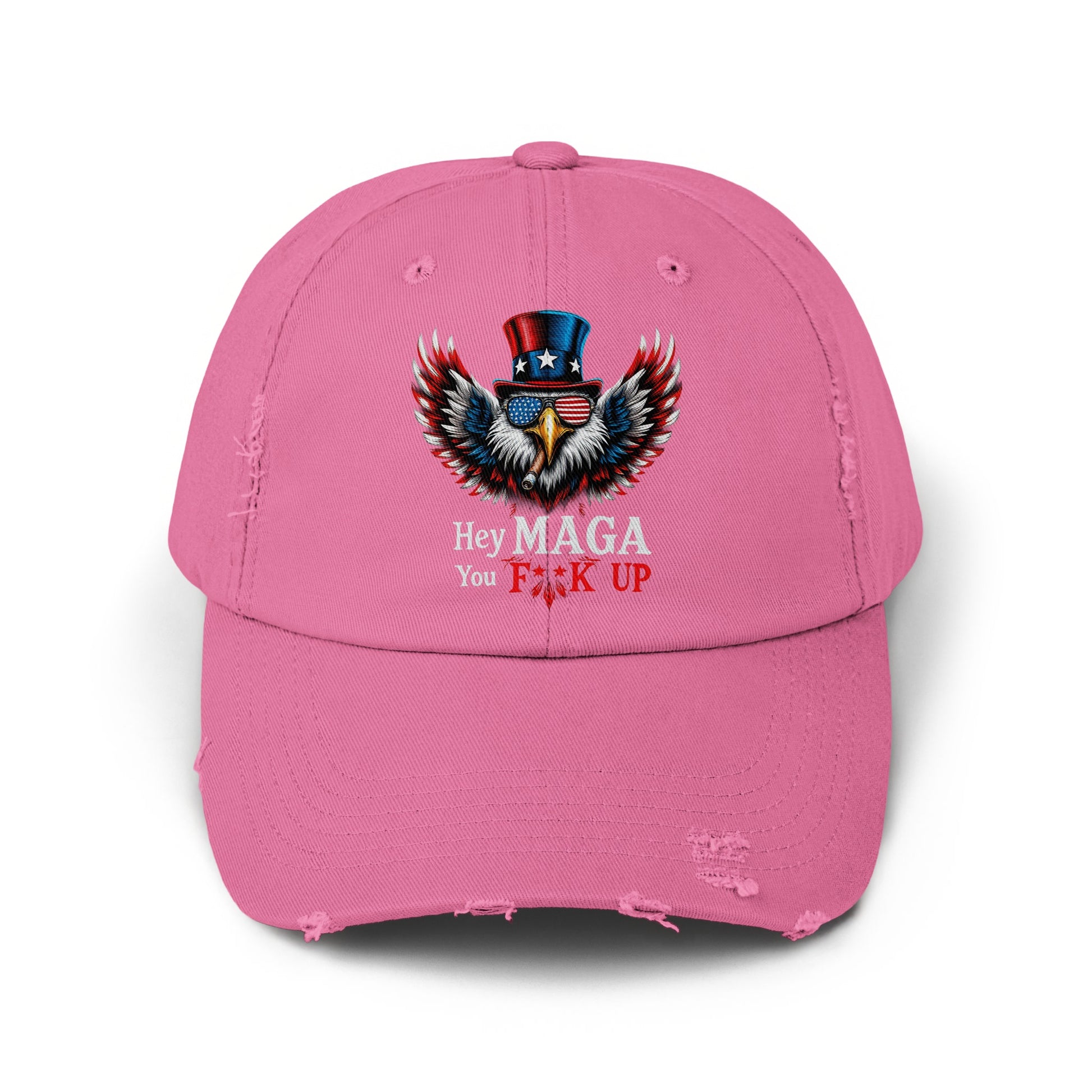 Hey MAGA You Fuck Up Embroidered Cap product type