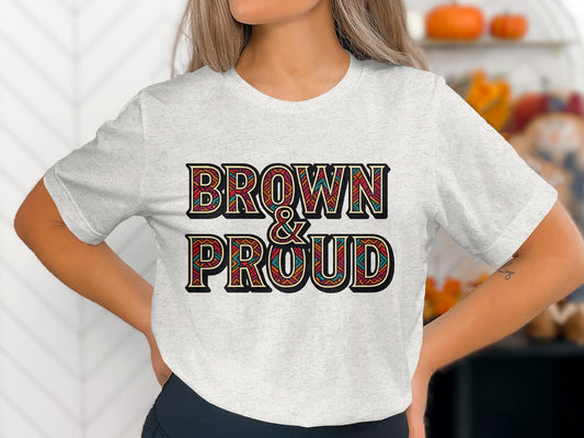 Brown & Proud Graphic Statement T-shirt product