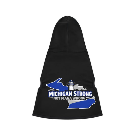 Michigan Strong Not MAGA Wrong Lightweight Hoodie