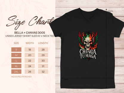 Chinga Tu Maga Graphic Unisex V-Neck T-shirt product type