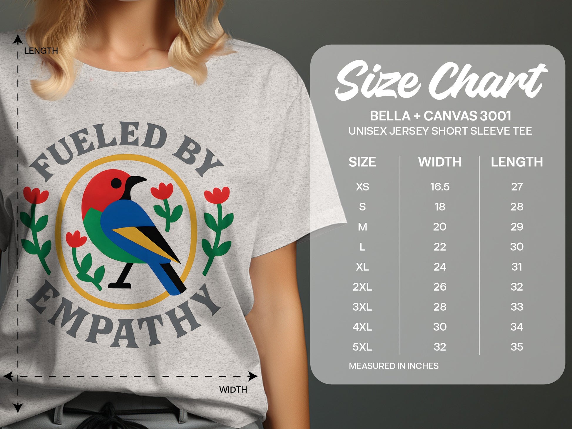 Fueled by Empathy Graphic Tee Shirt Product