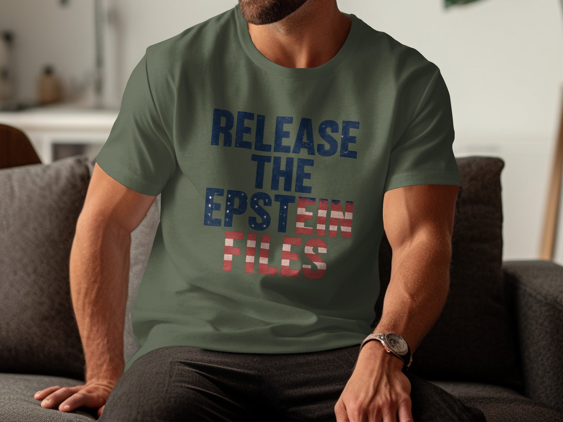 Release the Epstein Files Graphic Round Neck T-Shirt product