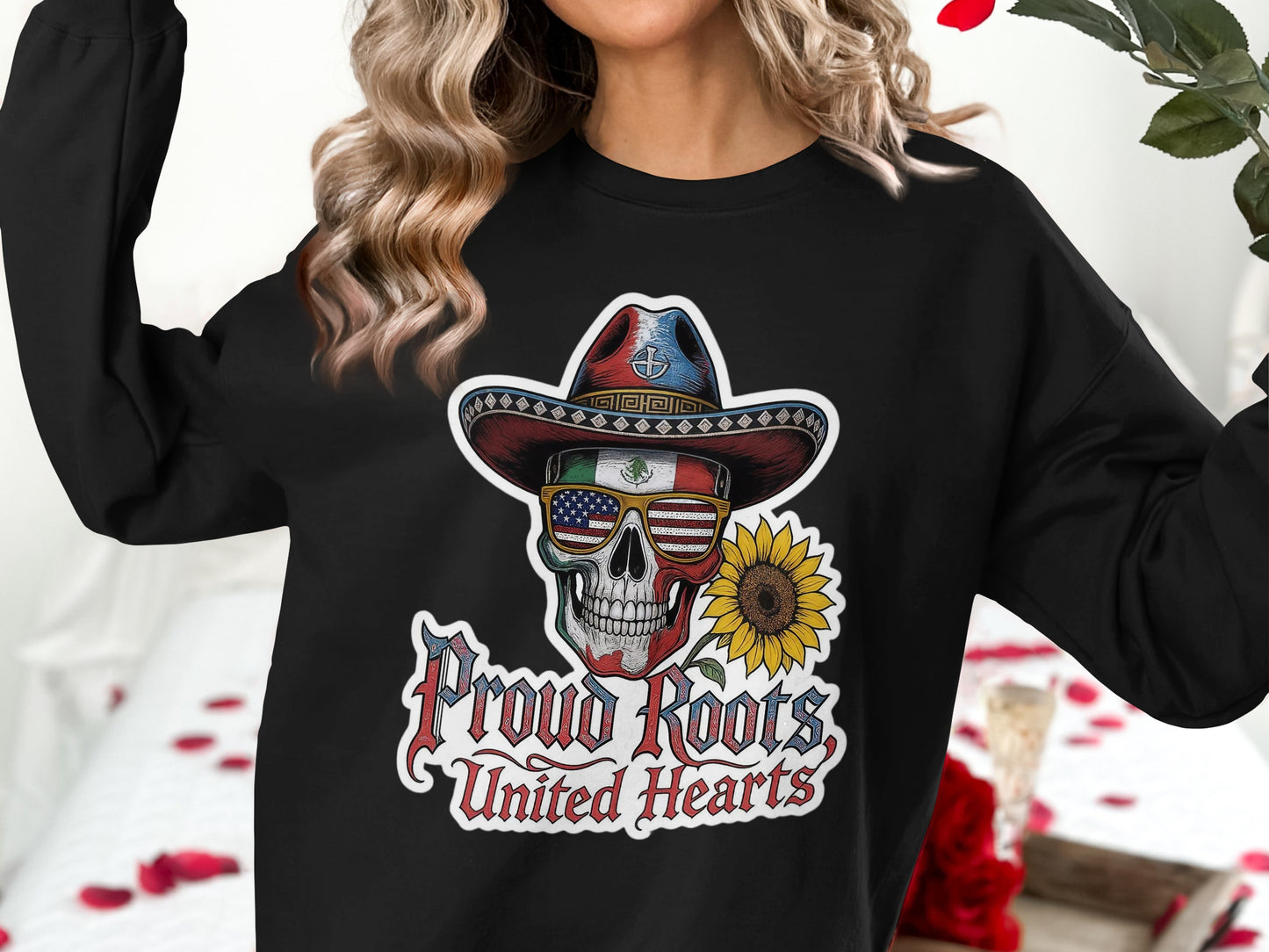 Proud Roots United Hearts Skull Graphic Sweatshirt product type