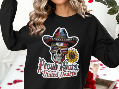Proud Roots United Hearts Skull Graphic Sweatshirt product type