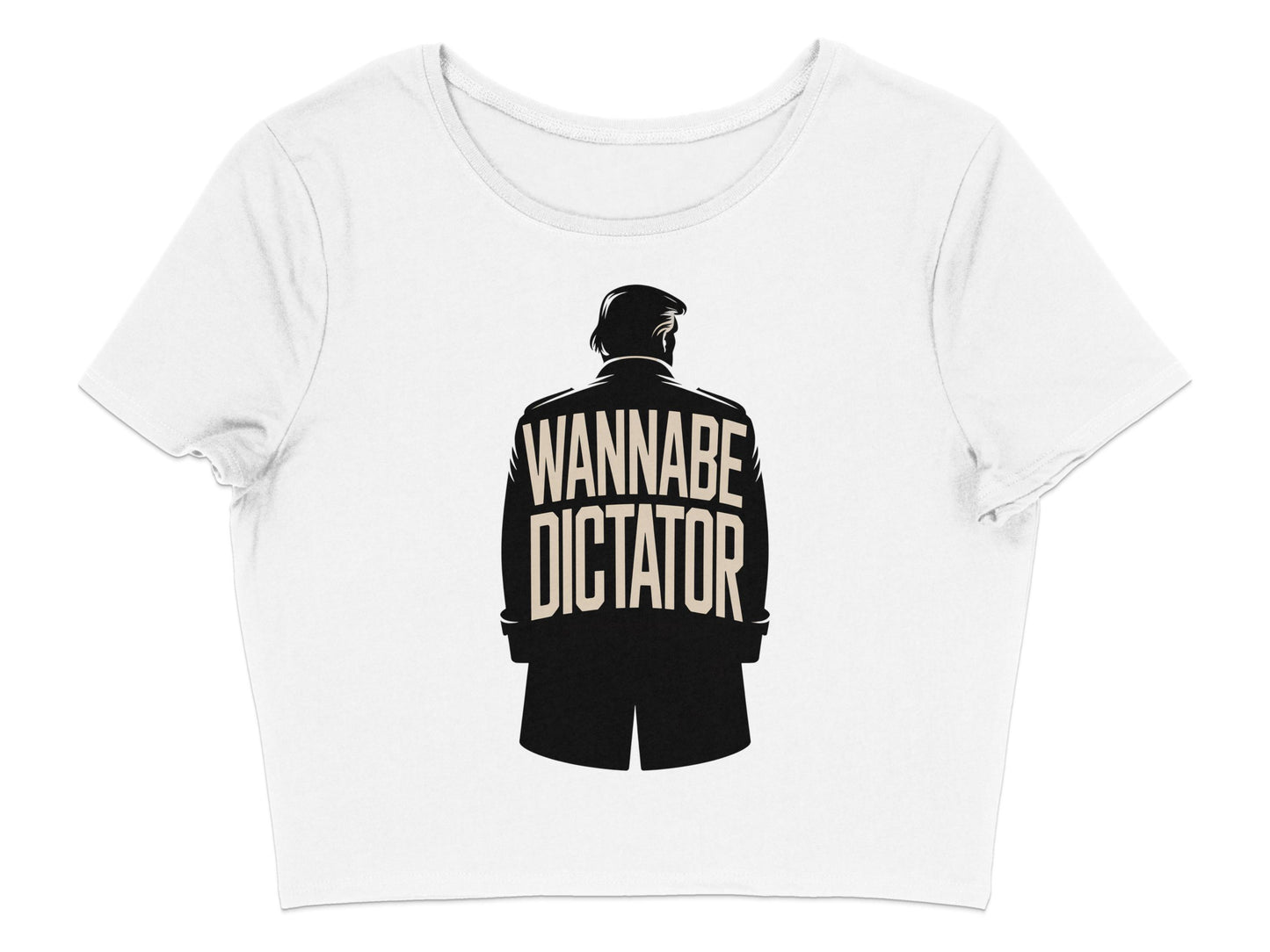 Wannabe Dictator Graphic Short Sleeve Crop Top product