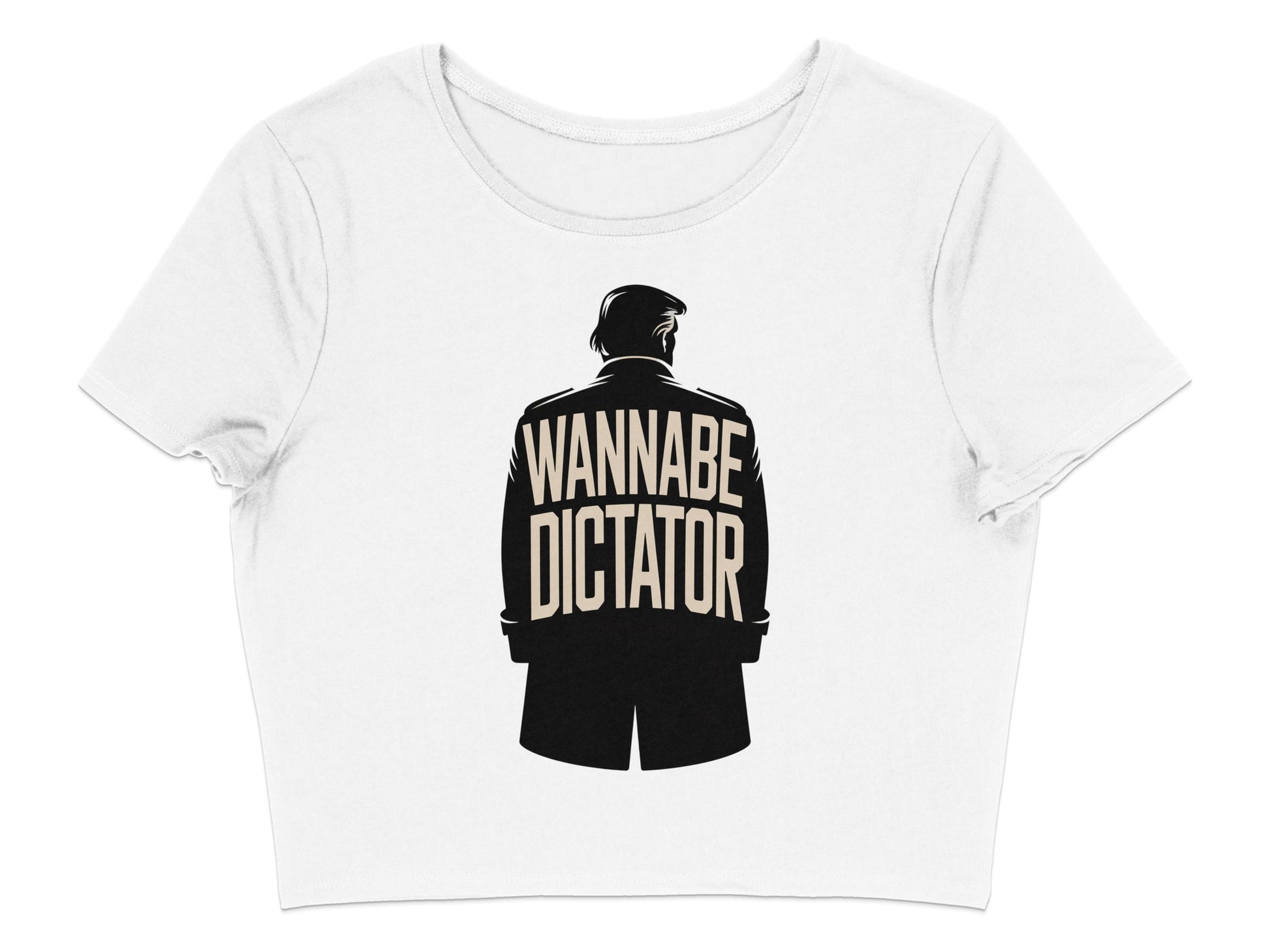 Wannabe Dictator Graphic Short Sleeve Crop Top product