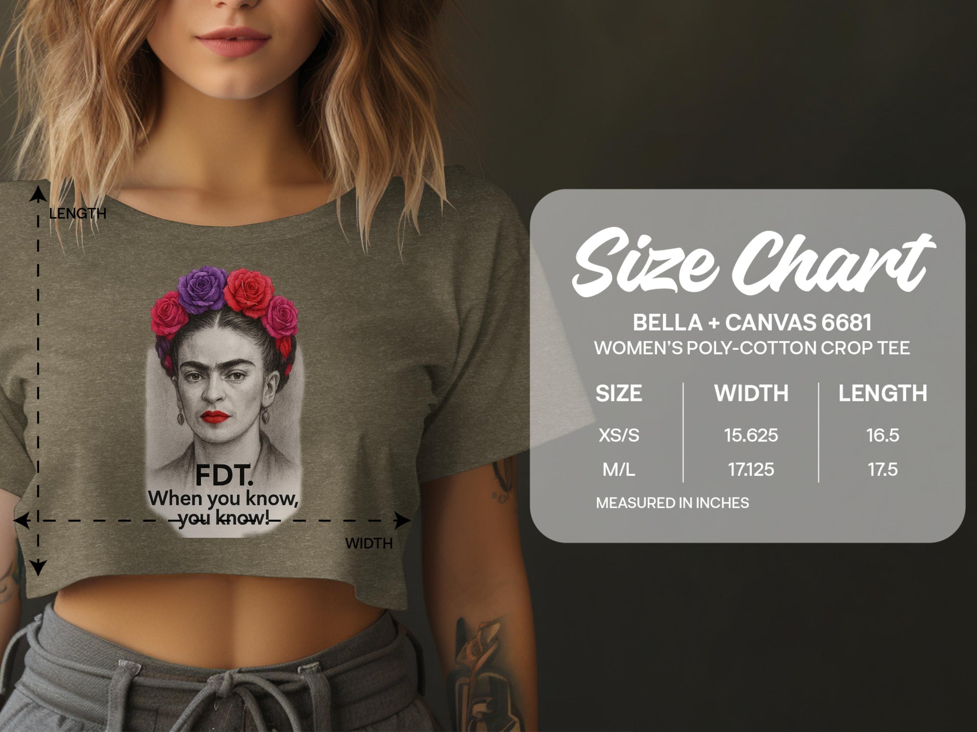 FDT Floral Crown Women's Crop Tee Product