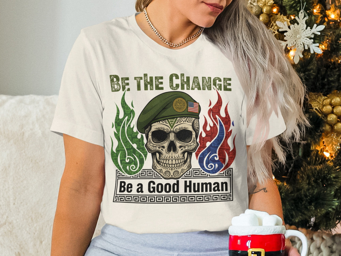 Be the Change Be a Good Human Graphic Tee Product